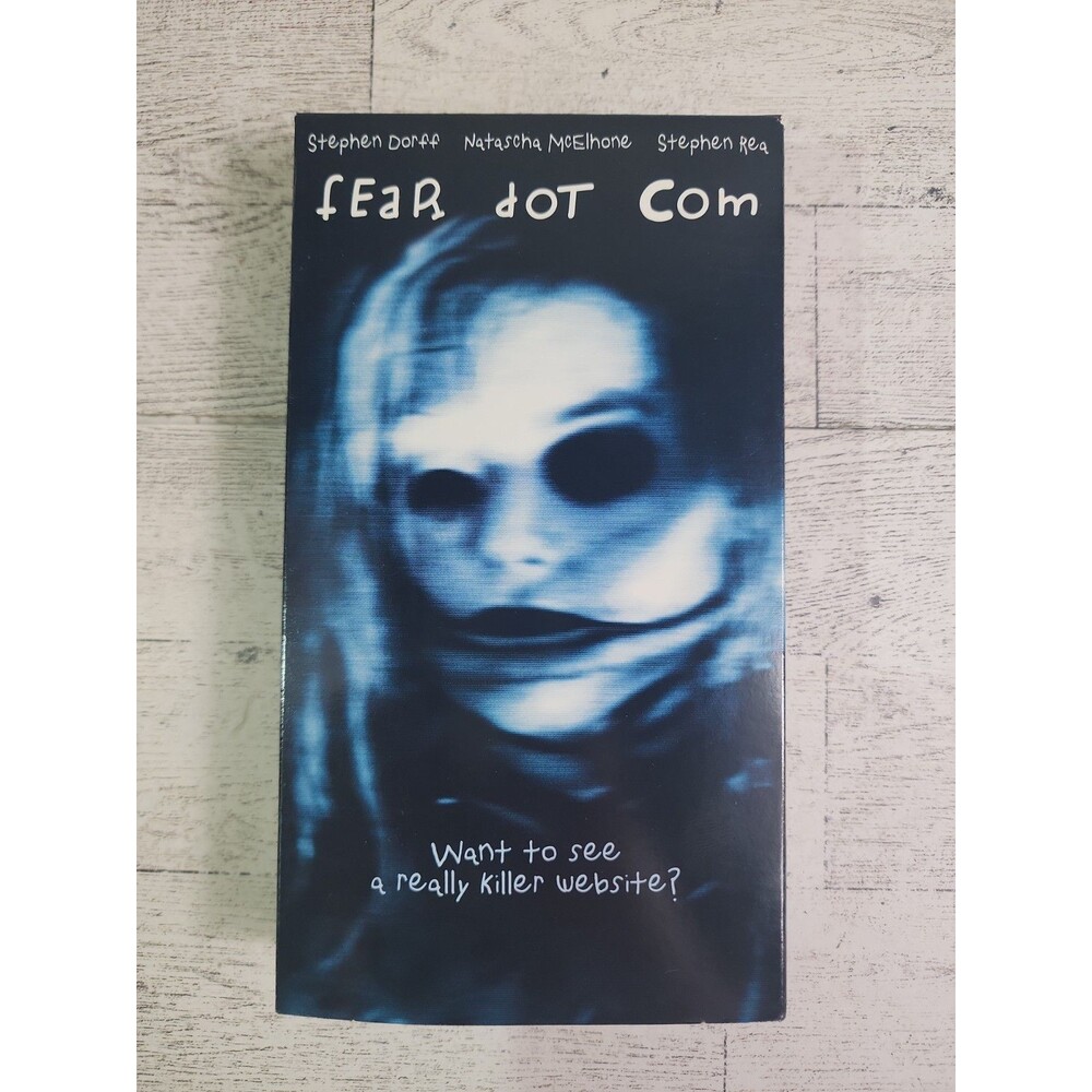 Fear Dot Com VHS Tape R Rated Horror Movie Stephen Dorff Natascha McElhone y2k